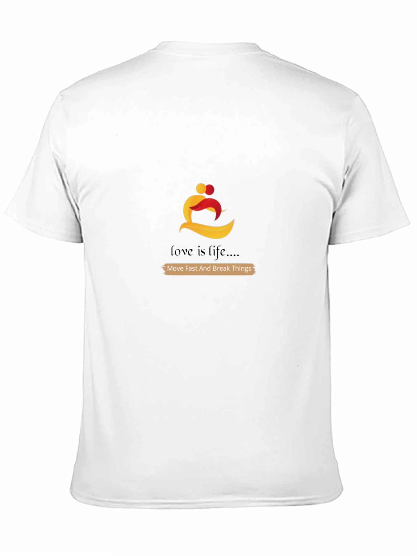 Love is Life Graphic Tee - Black Casual T-Shirt