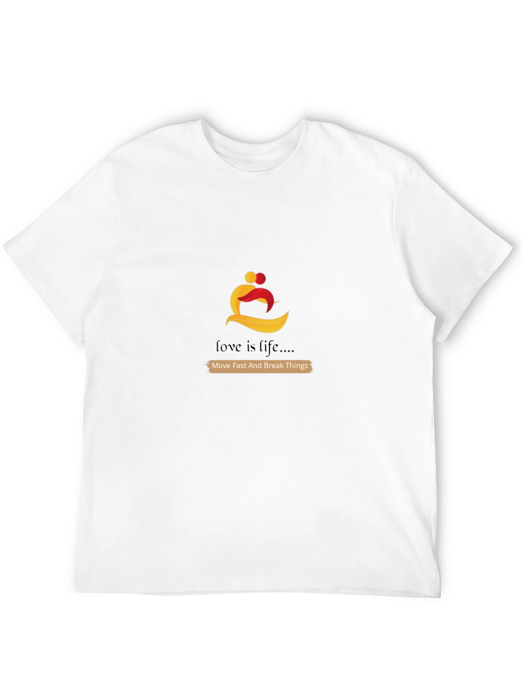 Love is Life Graphic Tee - Black Casual T-Shirt