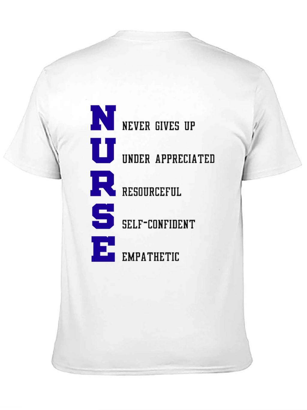 Nurse Qualities T-Shirt - Black Cotton Blend