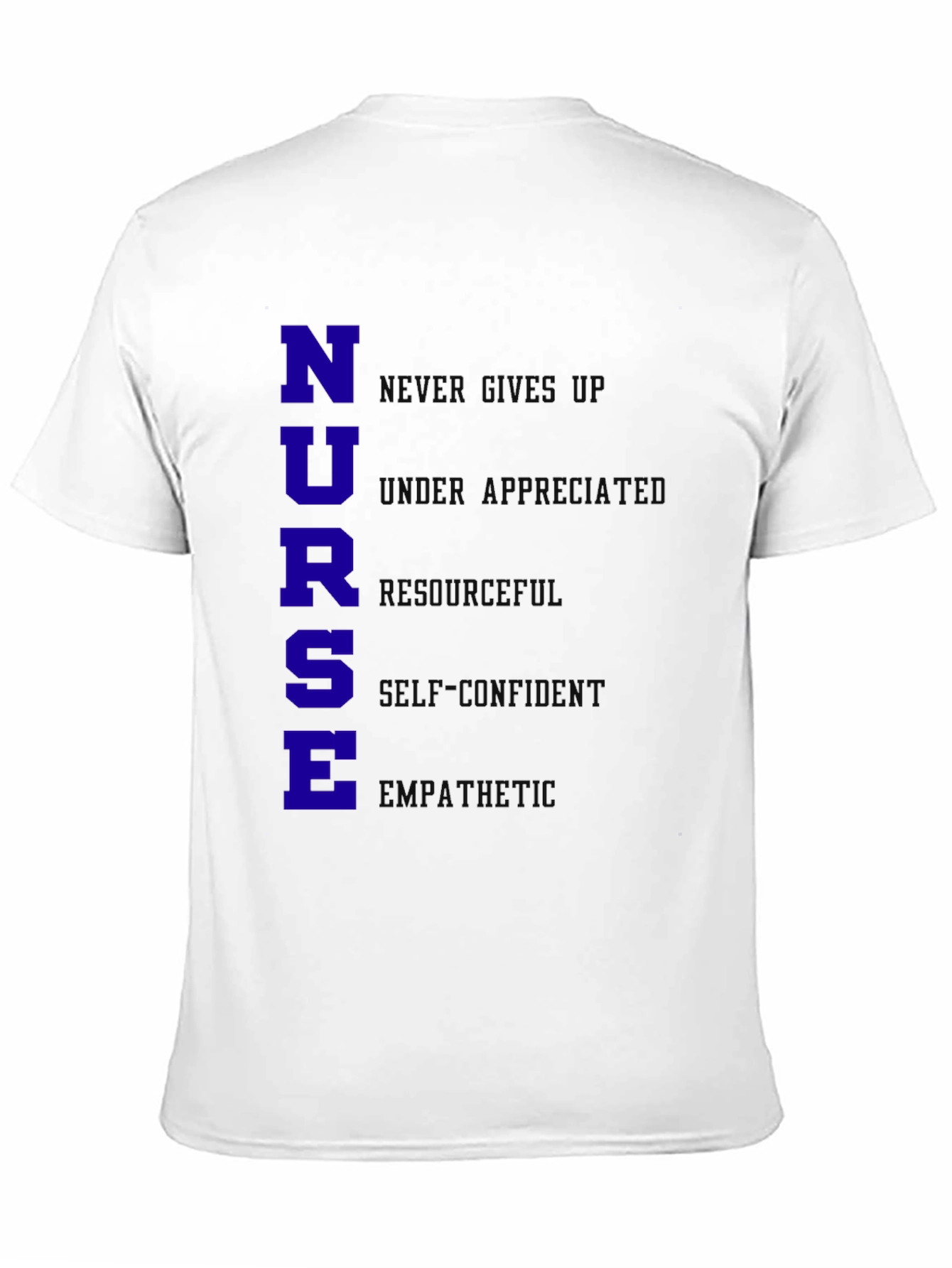 Nurse Qualities T-Shirt - Black Cotton Blend
