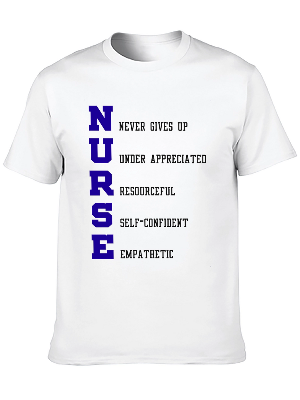 Nurse Qualities T-Shirt - Black Cotton Blend