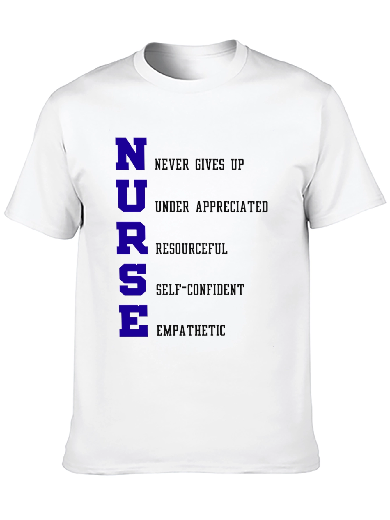Nurse Qualities T-Shirt - Black Cotton Blend
