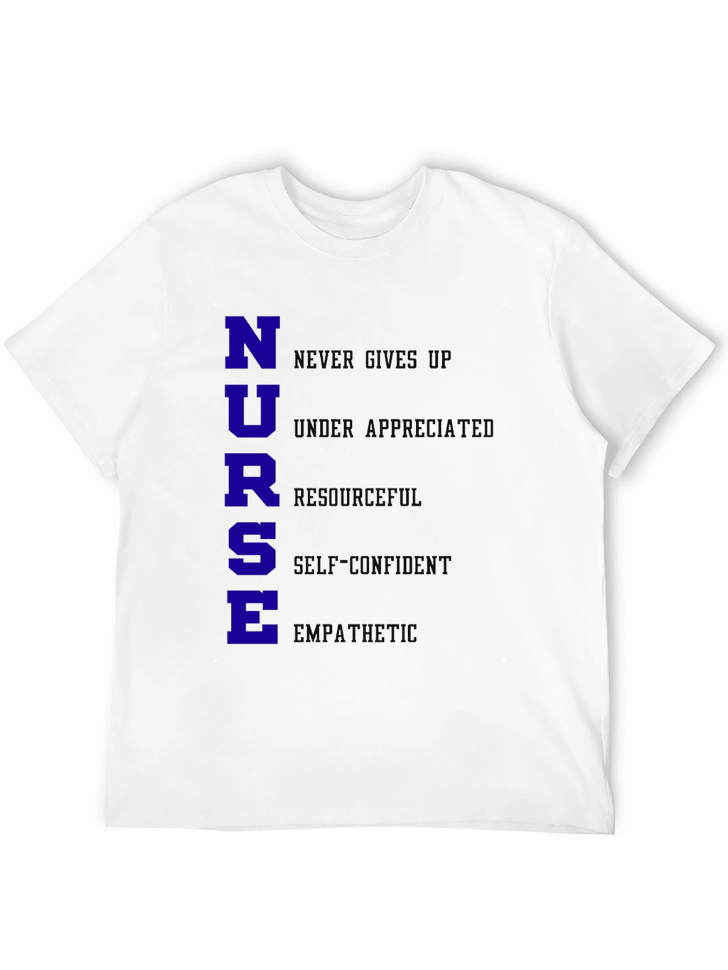 Nurse Qualities T-Shirt - Black Cotton Blend
