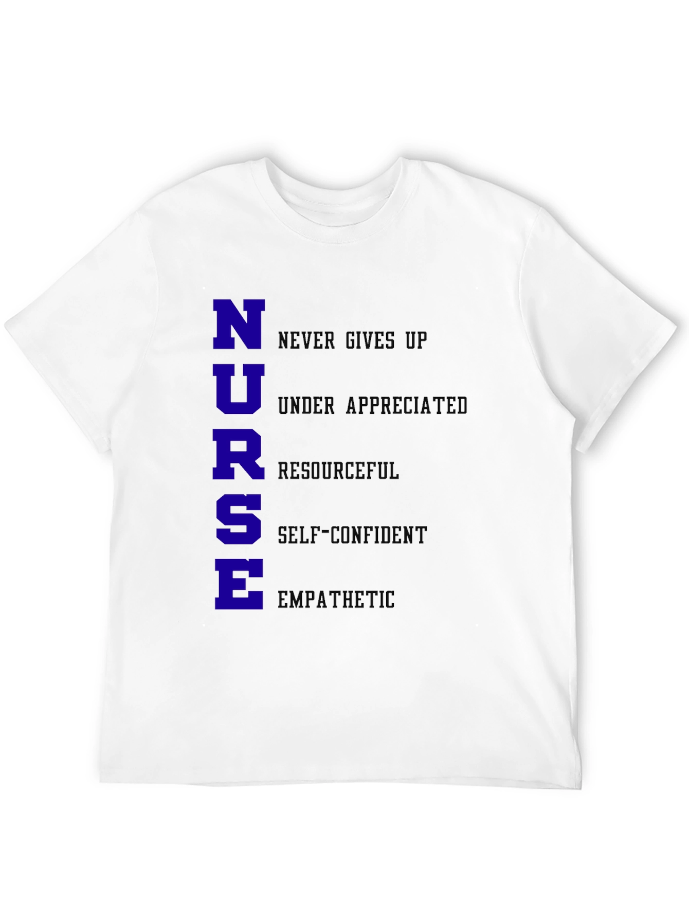 Nurse Qualities T-Shirt - Black Cotton Blend