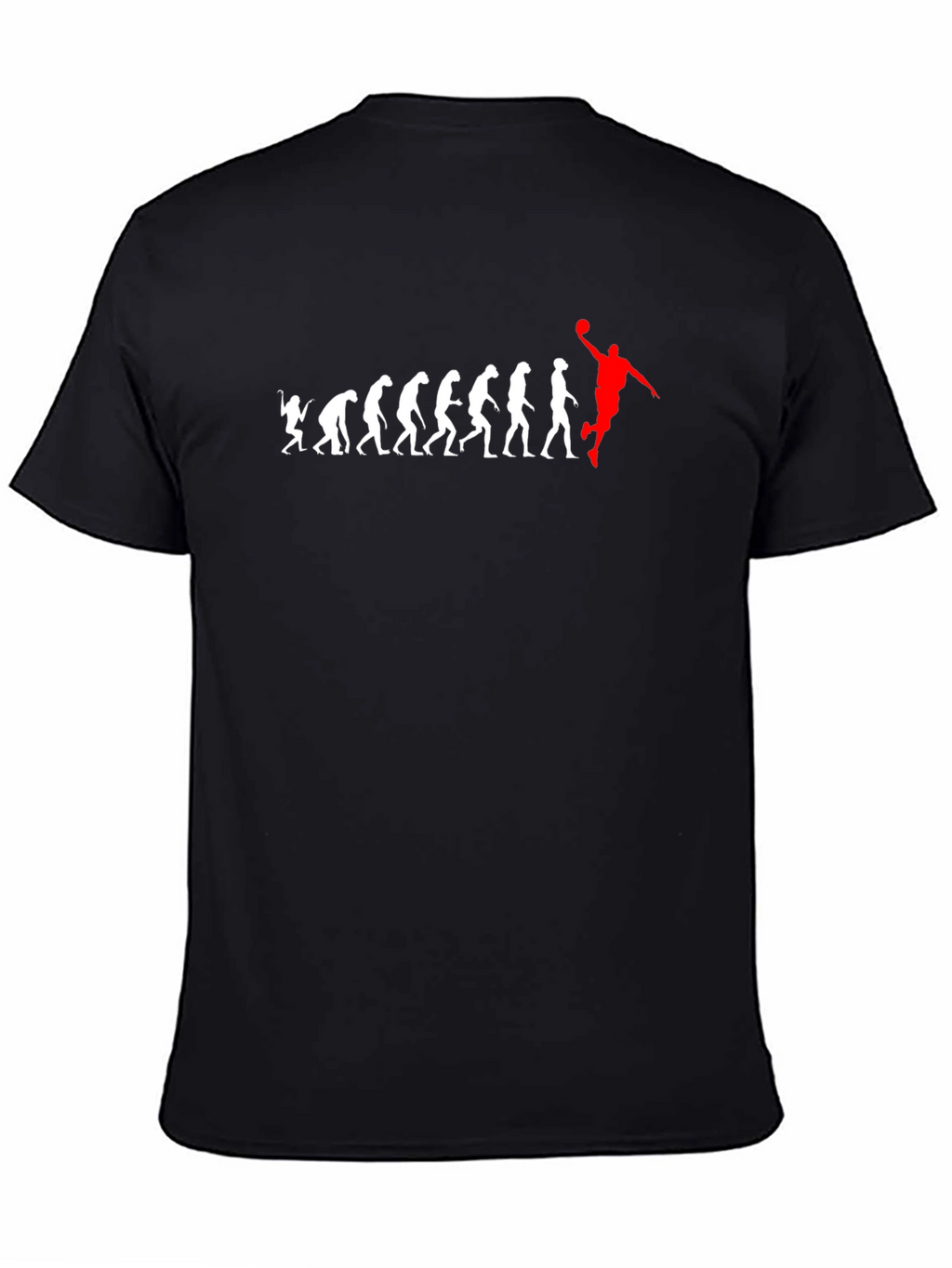Basketball Evolution Graphic T-Shirt - Black