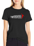 Basketball Evolution Graphic T-Shirt - Black