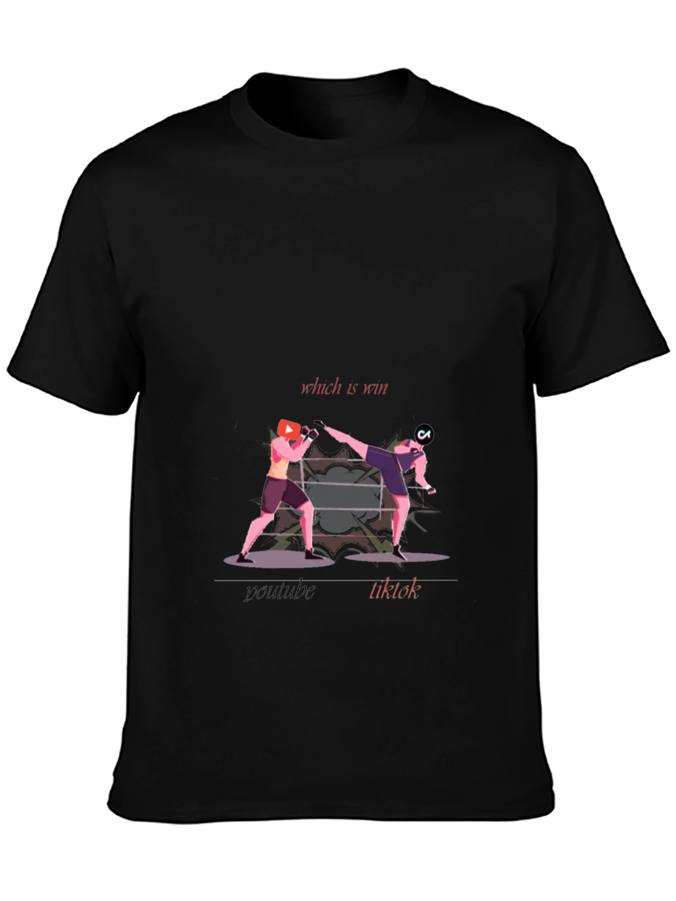 YouTube vs TikTok T-Shirt
