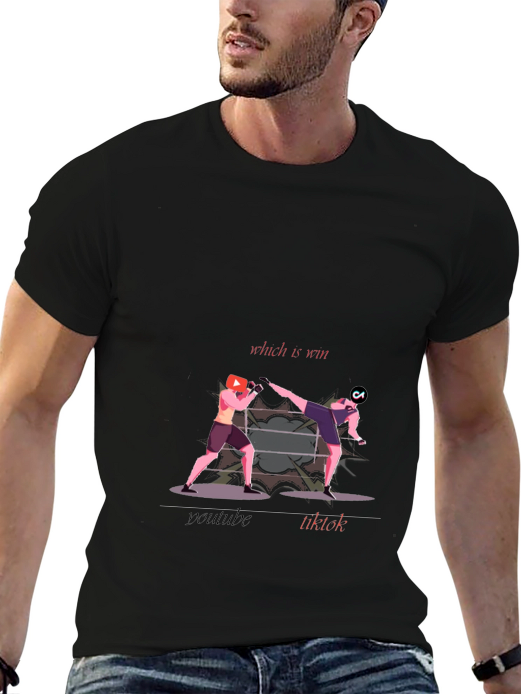 YouTube vs TikTok T-Shirt