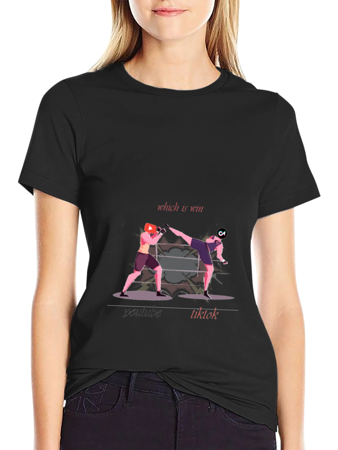 YouTube vs TikTok T-Shirt