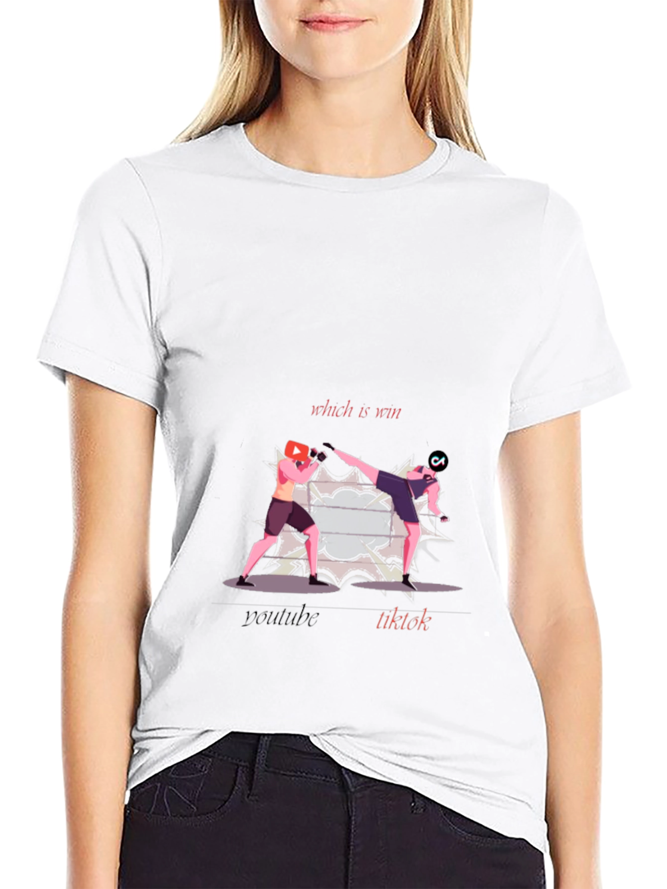 YouTube vs TikTok T-Shirt