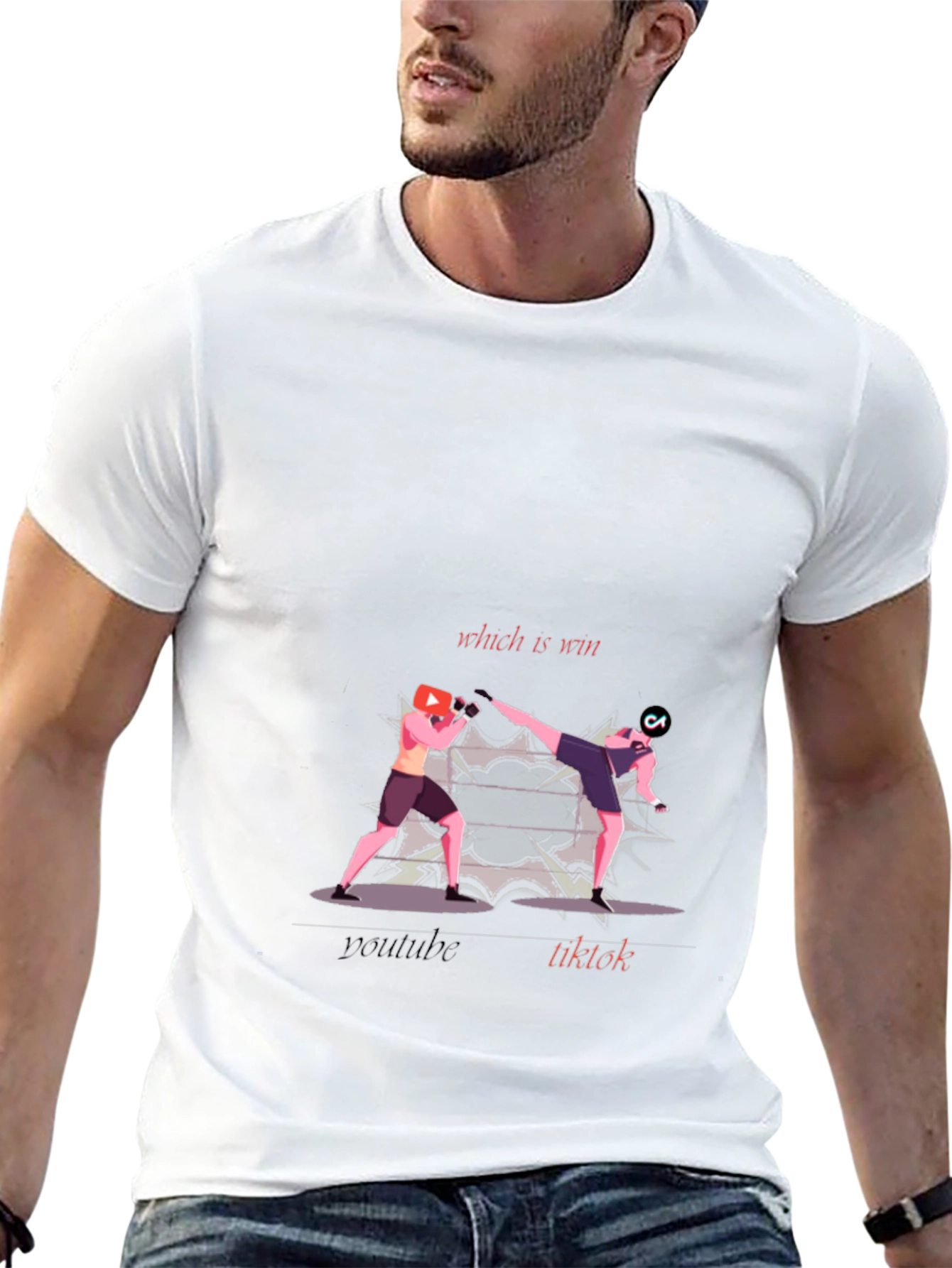 YouTube vs TikTok T-Shirt
