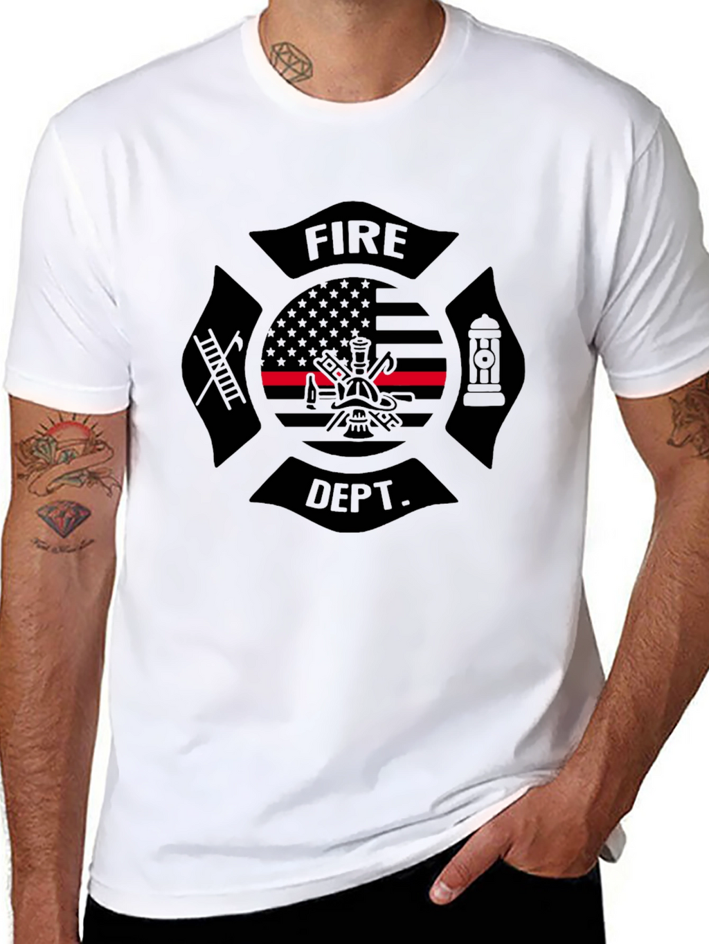 Fire Dept. Maltese Cross T-Shirt