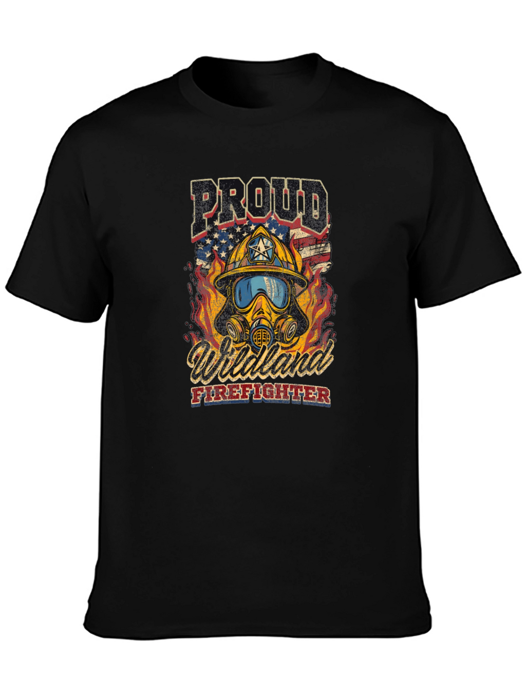 Proud Wildland Firefighter Graphic T-Shirt