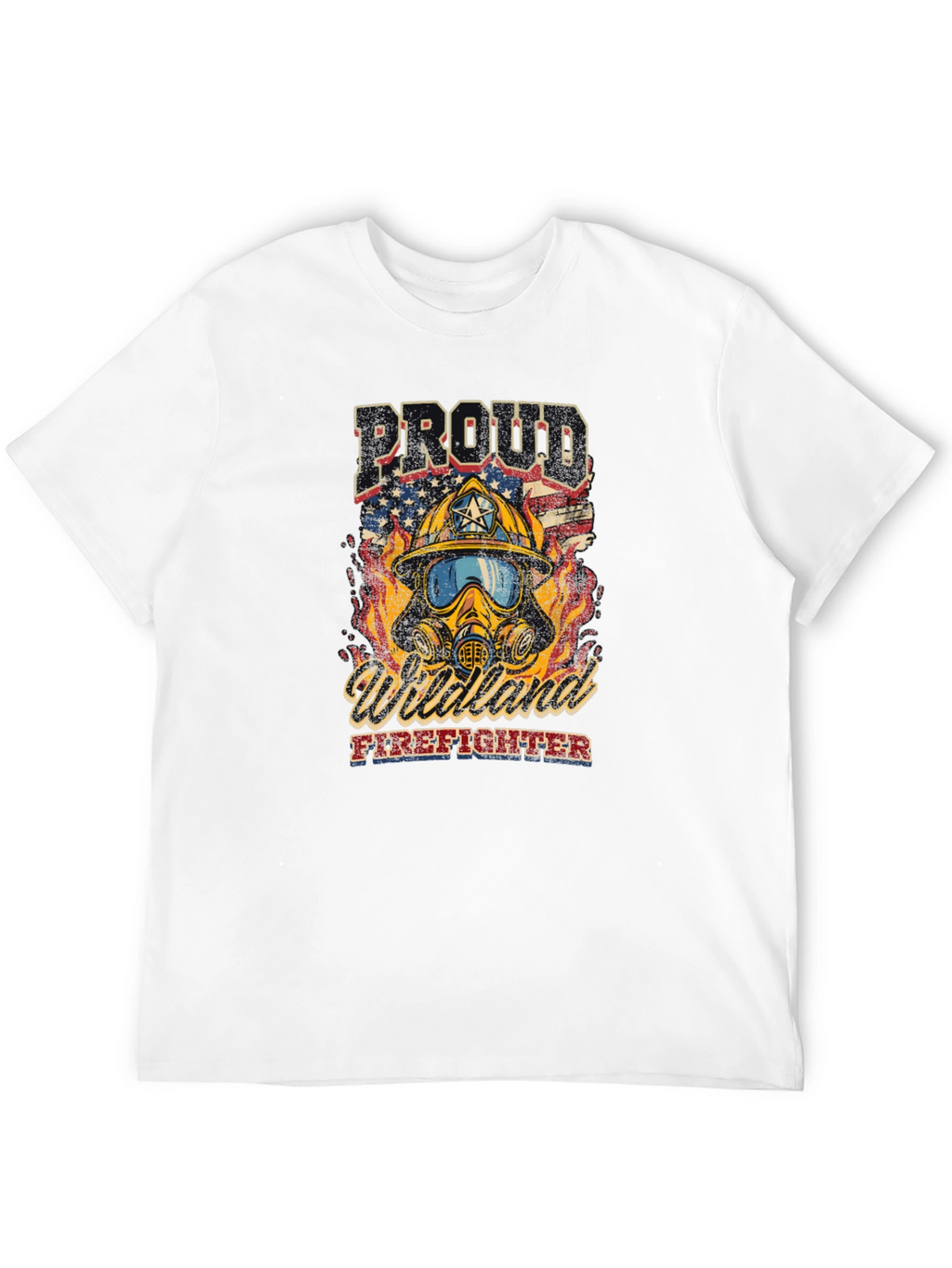 Proud Wildland Firefighter Graphic T-Shirt