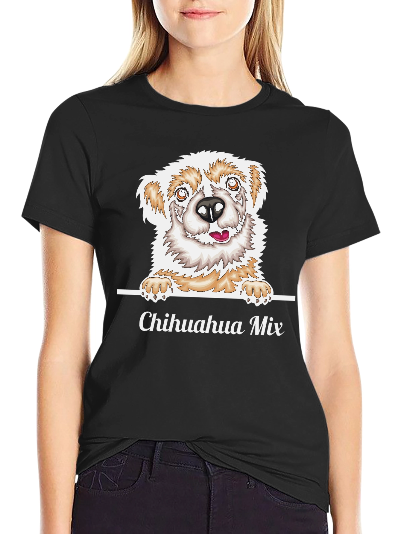 Chihuahua Mix Dog Graphic T-Shirt