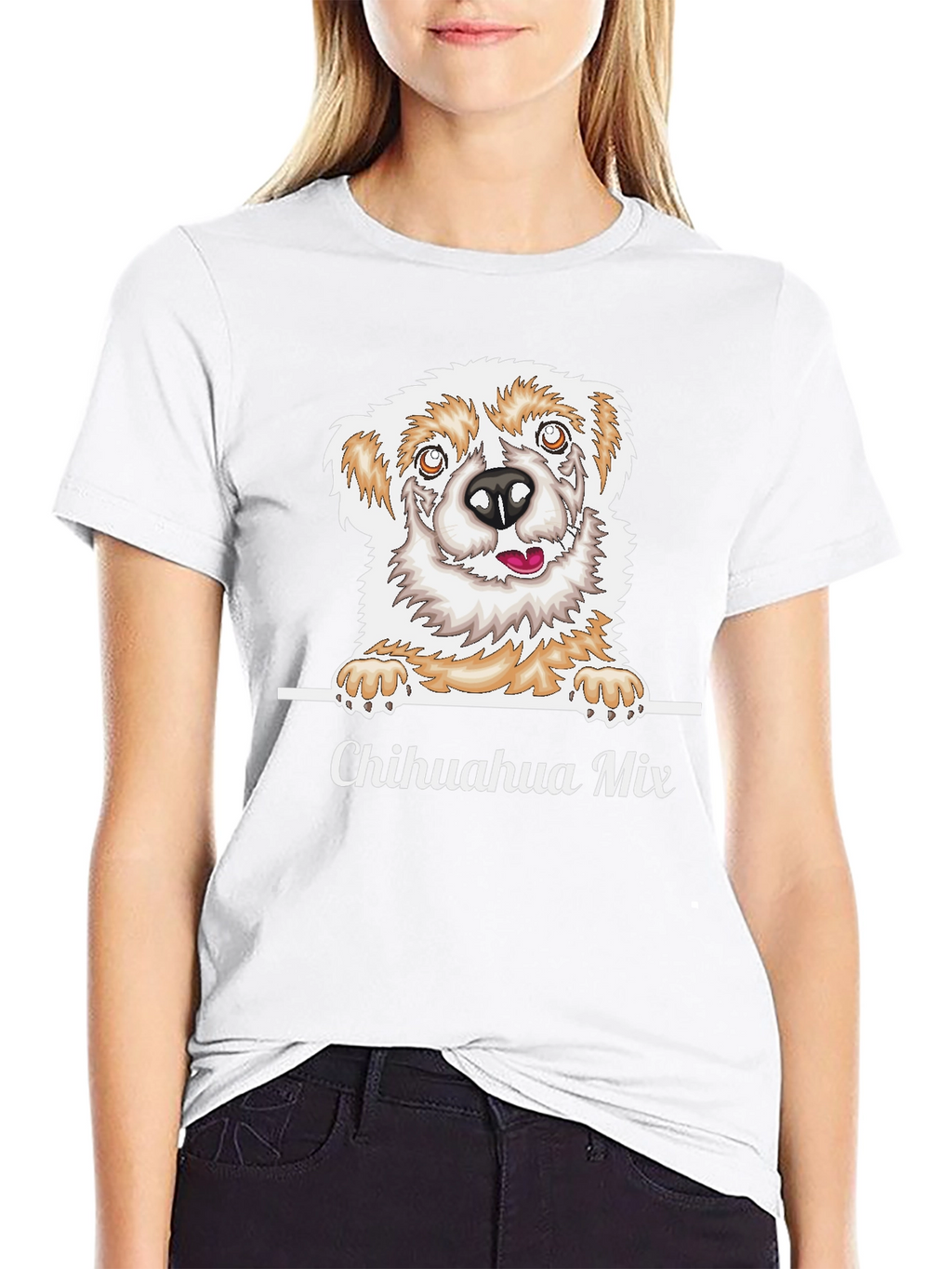 Chihuahua Mix Dog Graphic T-Shirt