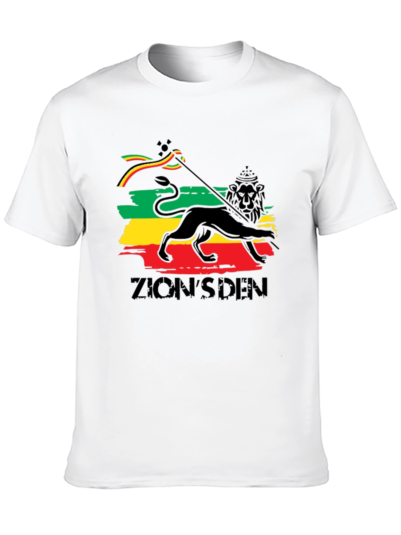 Zions Den Lion T-Shirt - Reggae Style