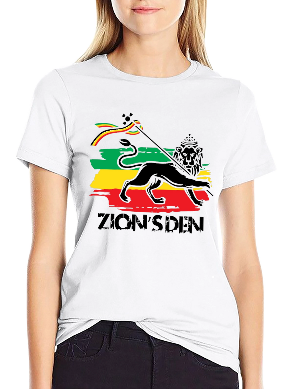 Zions Den Lion T-Shirt - Reggae Style