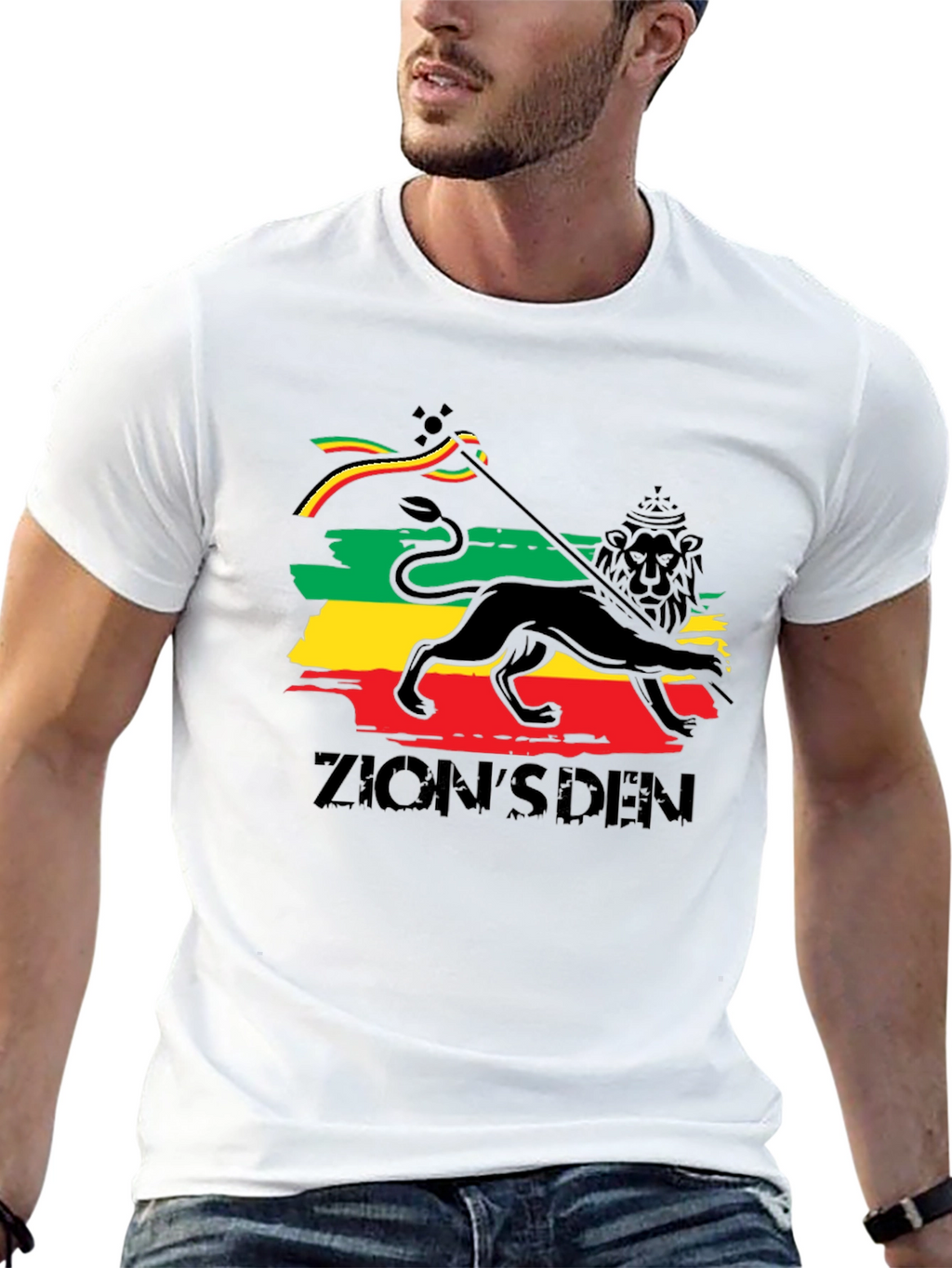 Zions Den Lion T-Shirt - Reggae Style