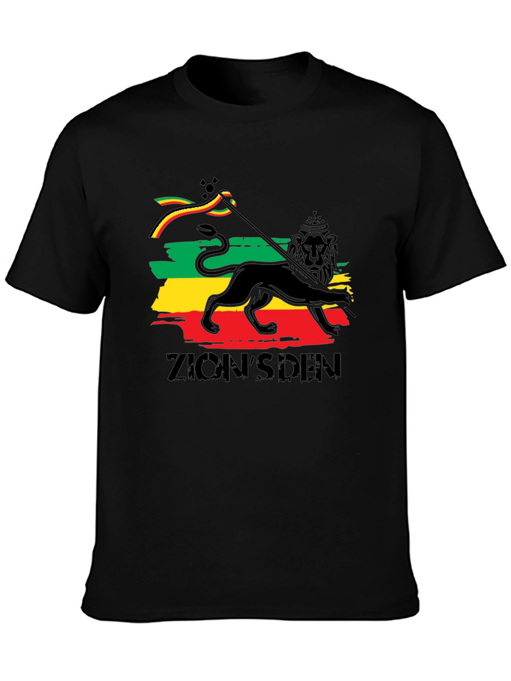 Zions Den Lion T-Shirt - Reggae Style