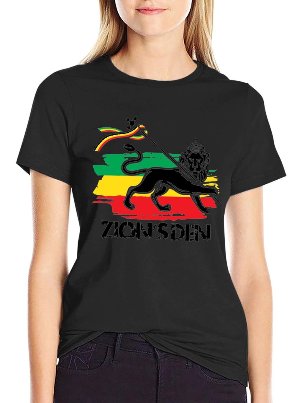 Zions Den Lion T-Shirt - Reggae Style