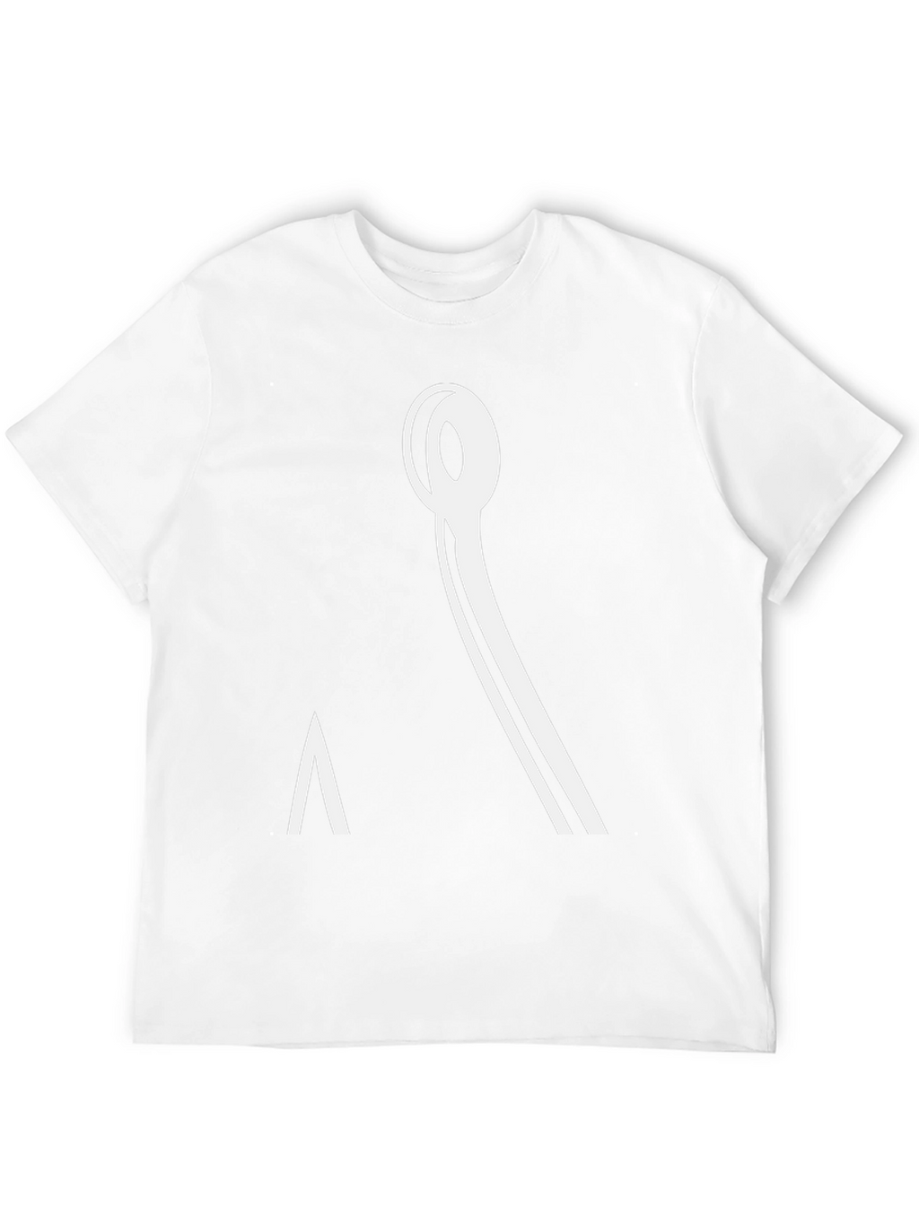 Minimalist Black Tee with Abstract Graphic Design