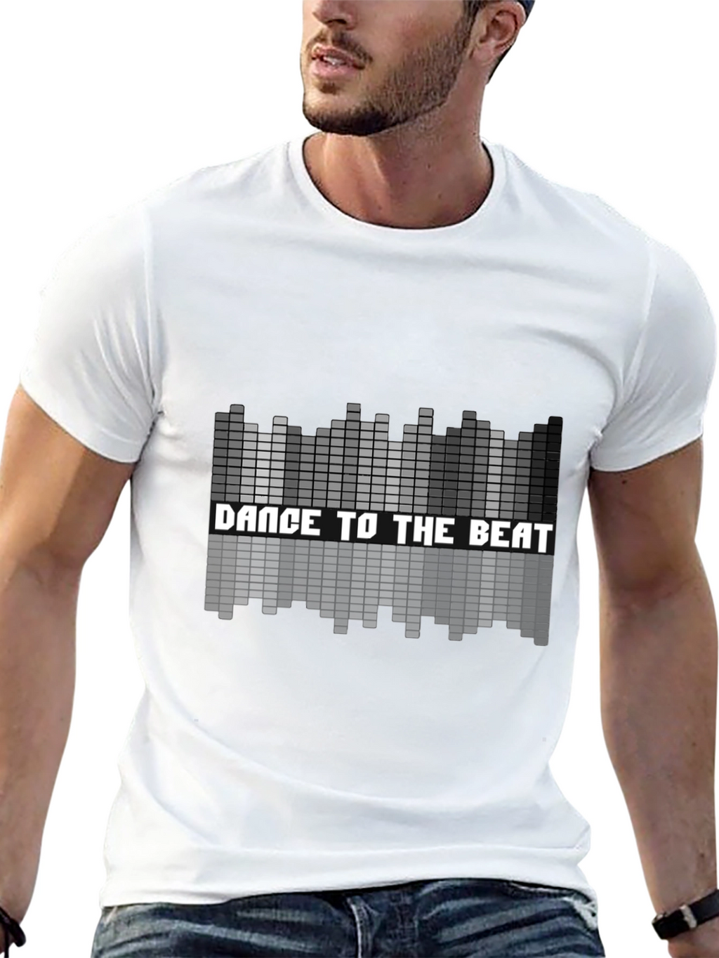 Dance to the Beat Graphic Tee - Black