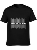 Dance to the Beat Graphic Tee - Black