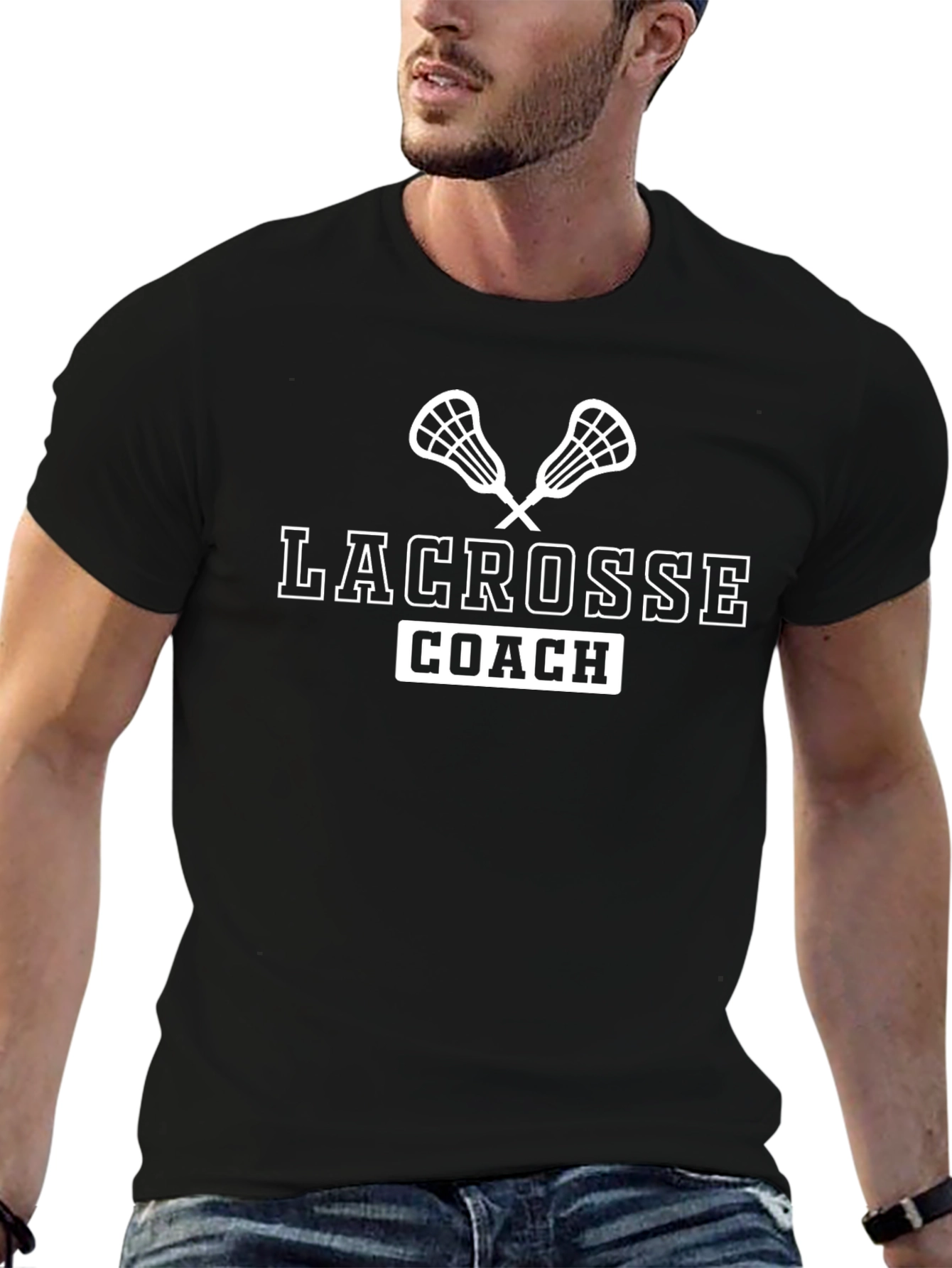 Lacrosse Coach T-Shirt - Sporty Design