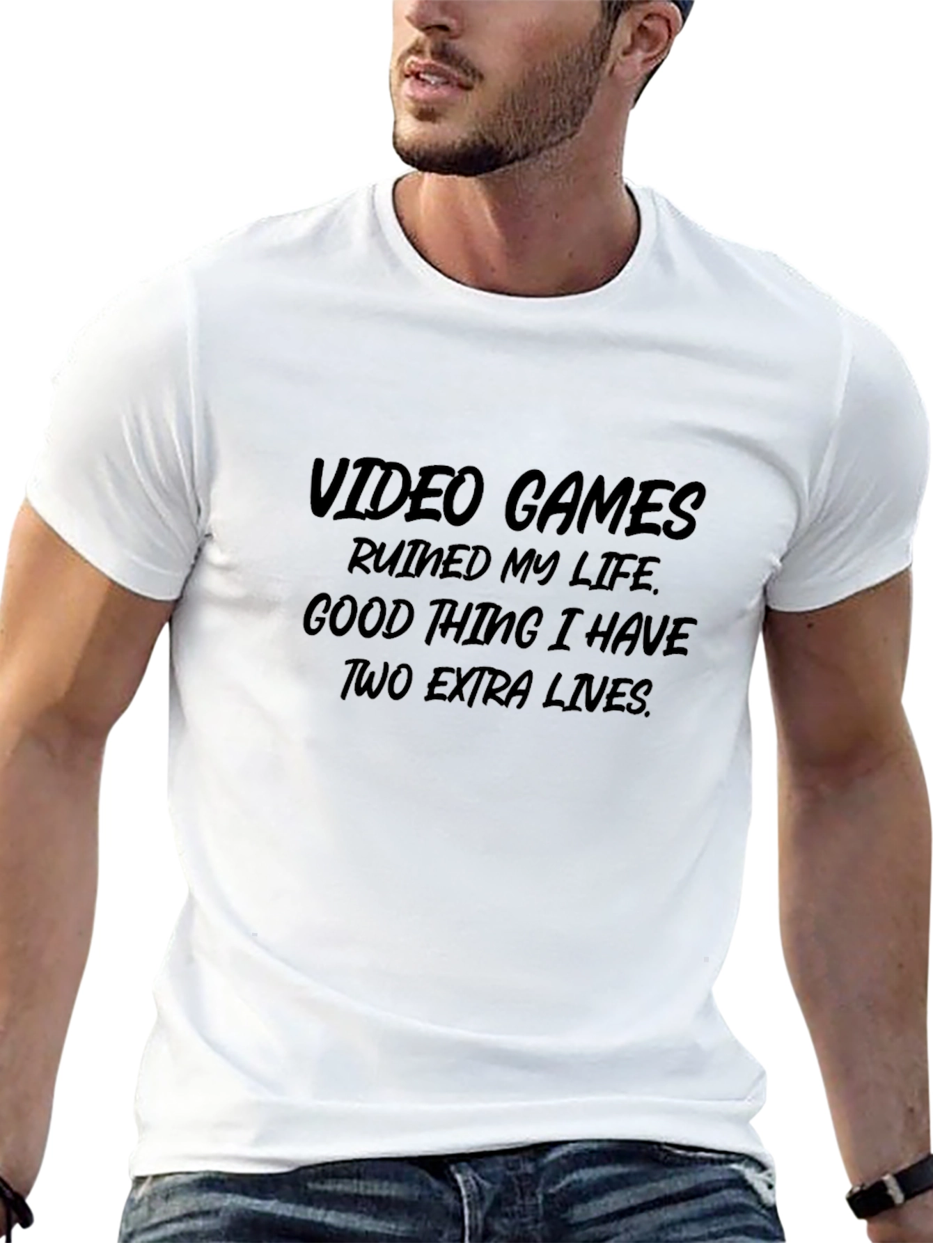 Video Games Ruined My Life Mens Graphic T-Shirt