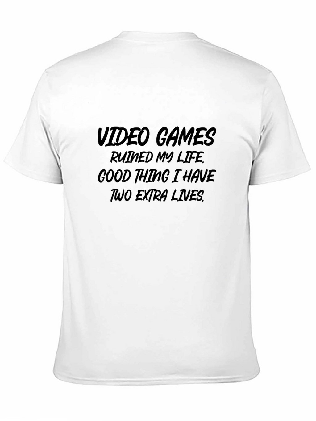 Video Games Ruined My Life Mens Graphic T-Shirt
