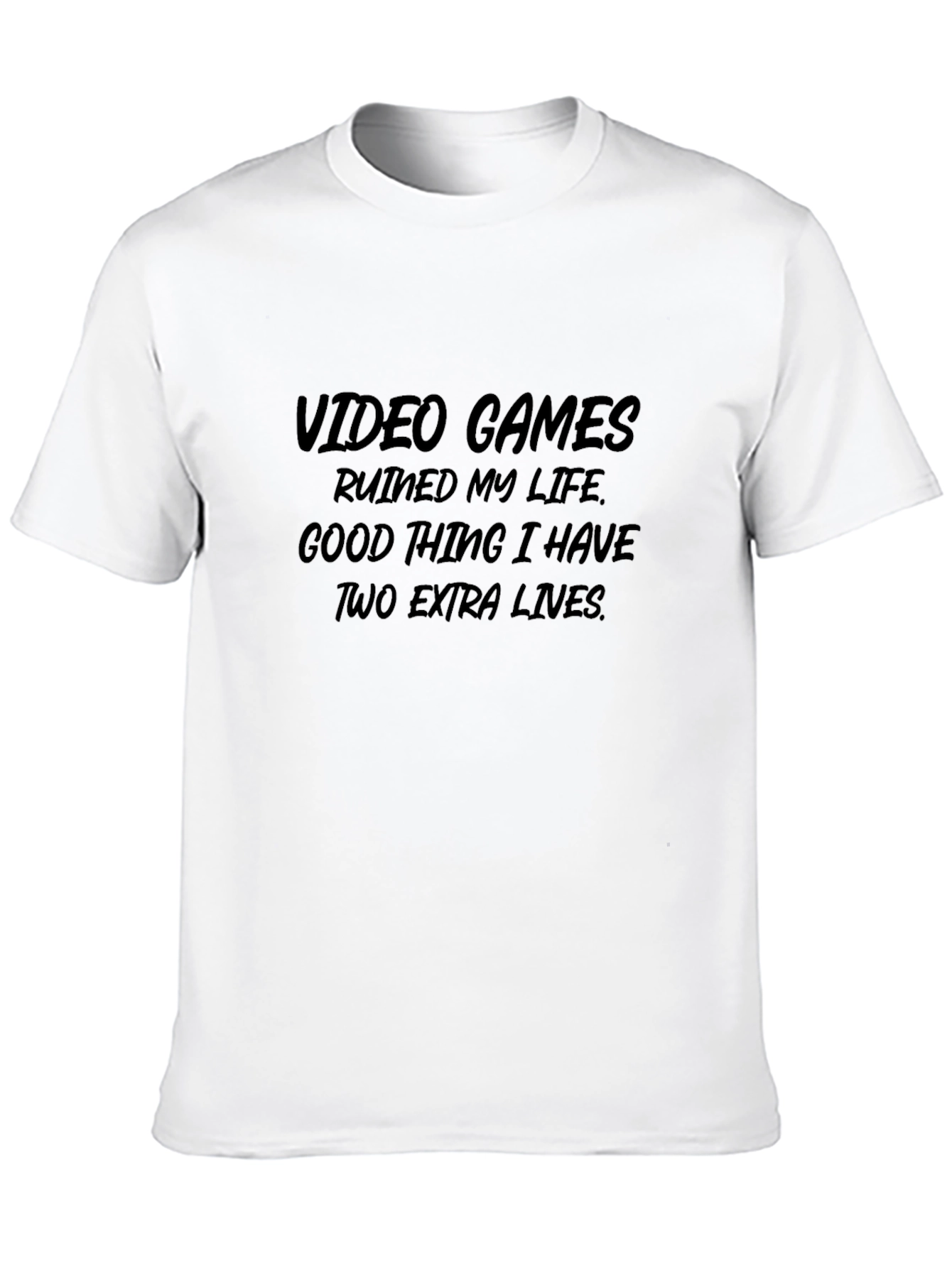 Video Games Ruined My Life Mens Graphic T-Shirt