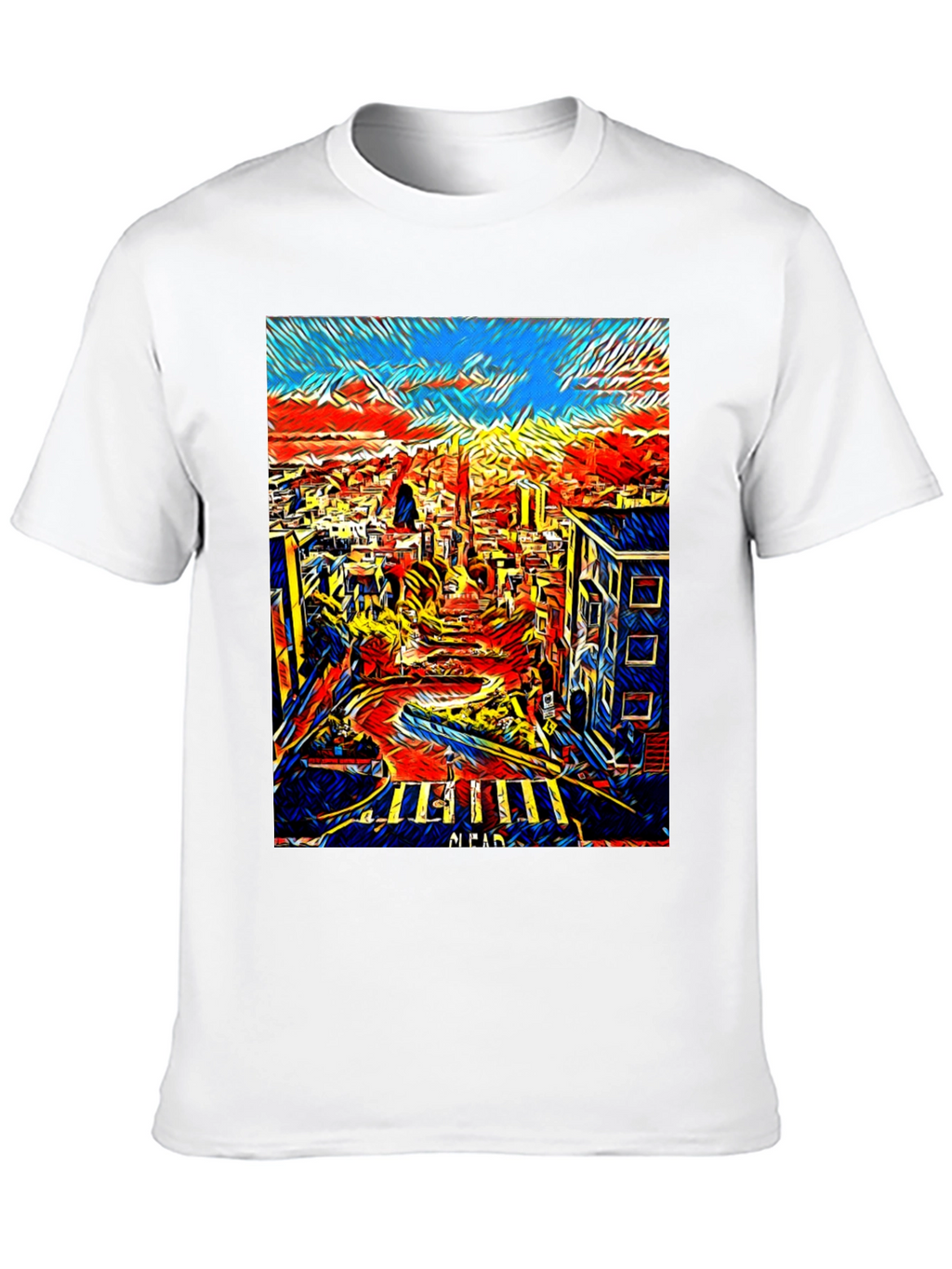 San Francisco Art T-Shirt - Cityscape Tee