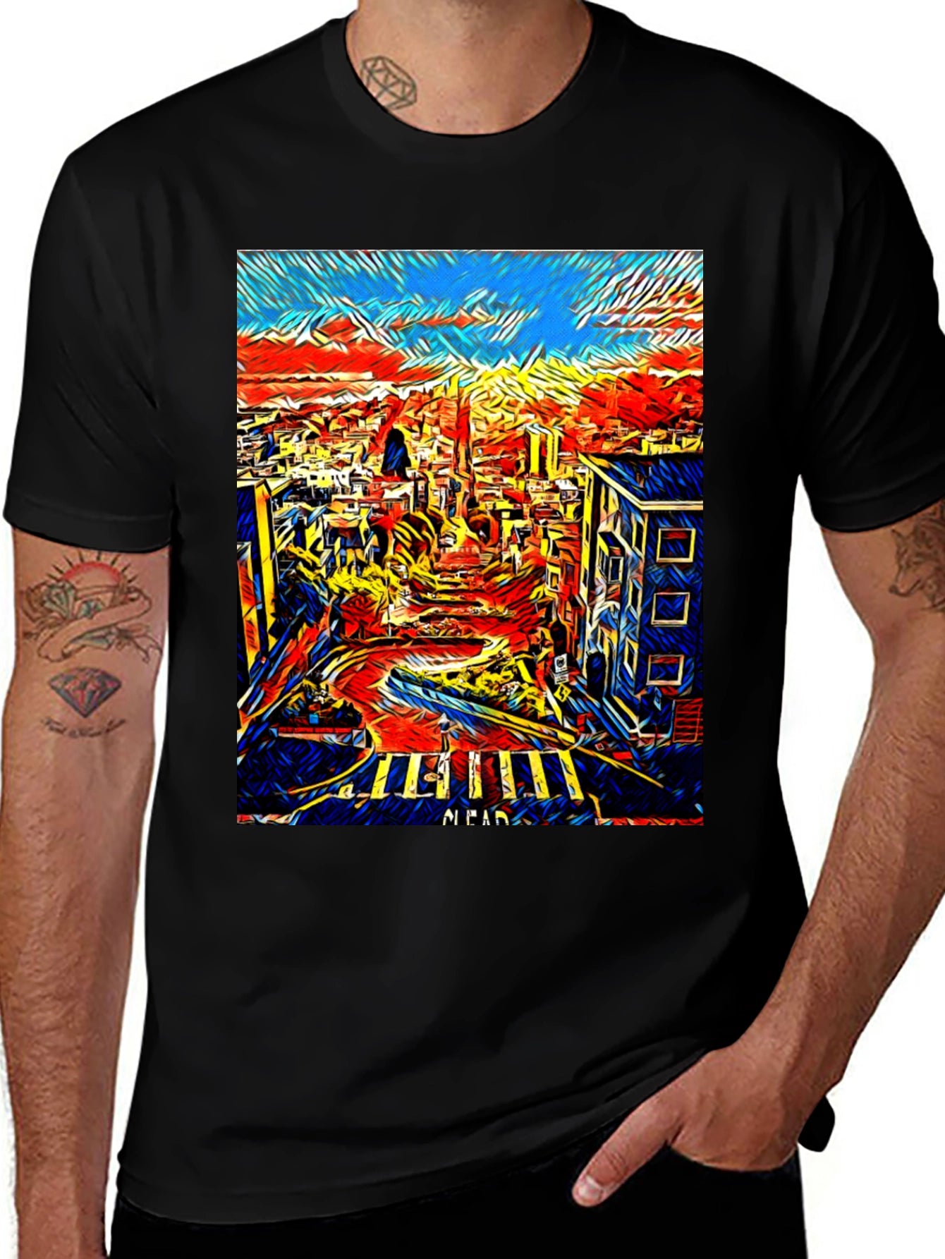 San Francisco Art T-Shirt - Cityscape Tee