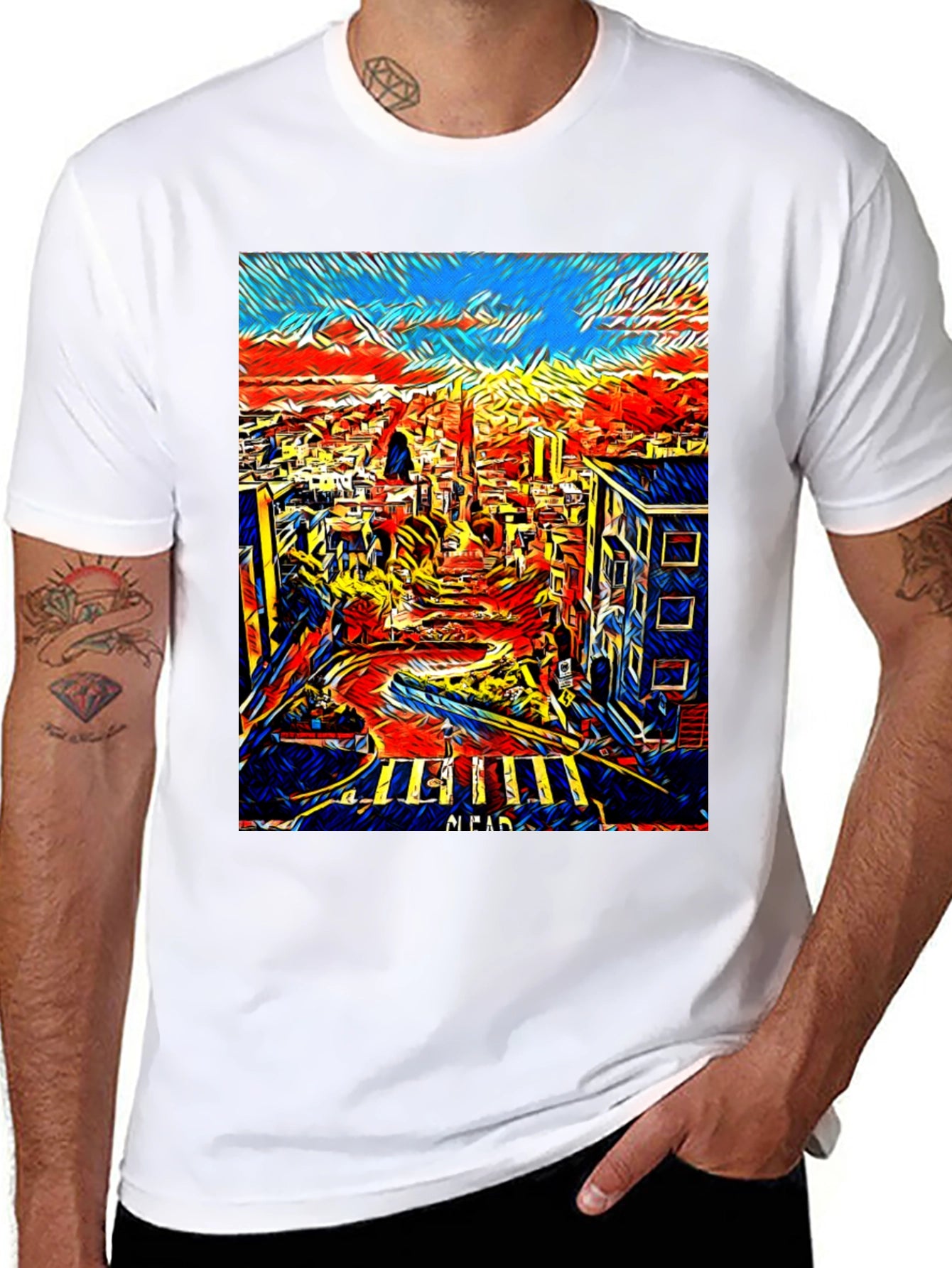 San Francisco Art T-Shirt - Cityscape Tee