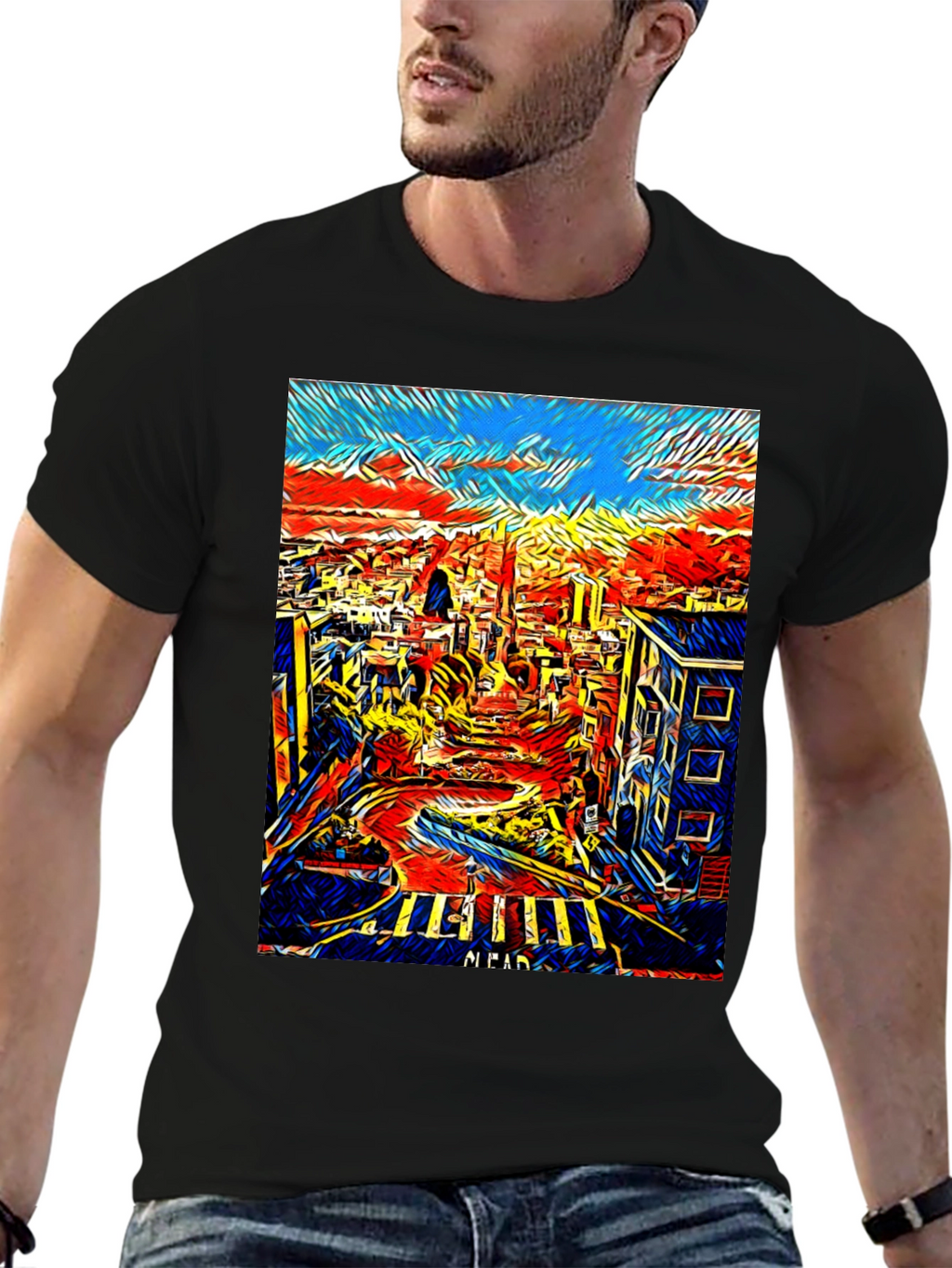 San Francisco Art T-Shirt - Cityscape Tee