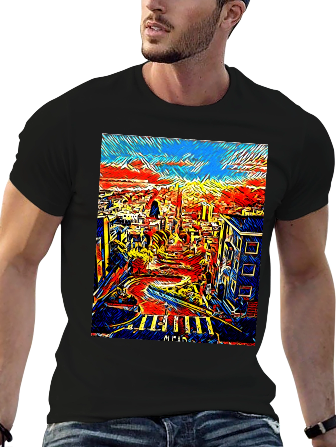 San Francisco Art T-Shirt - Cityscape Tee