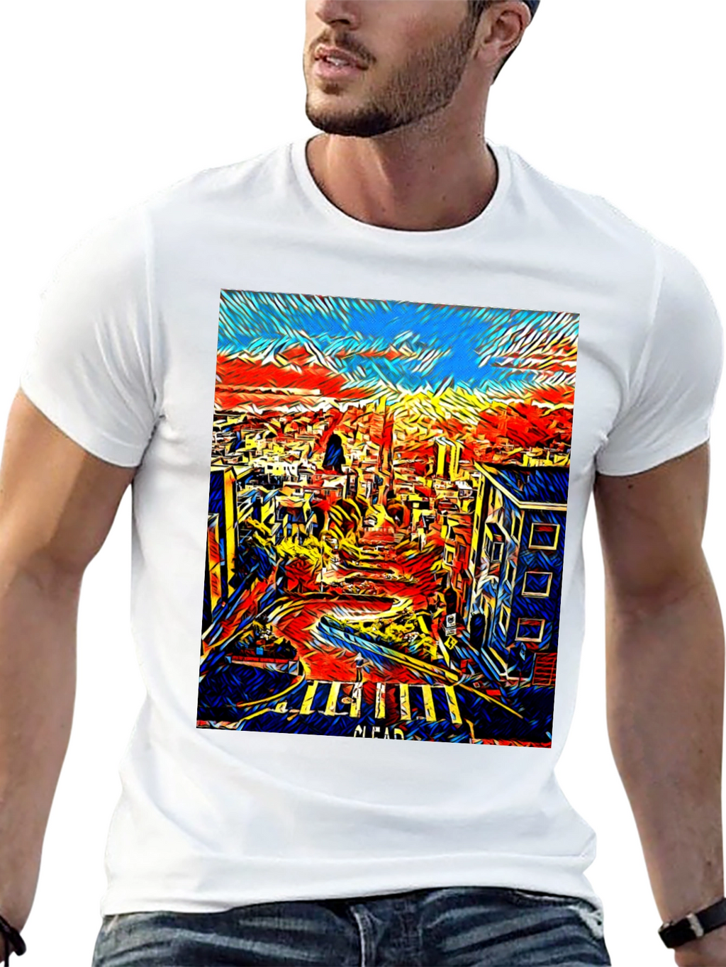 San Francisco Art T-Shirt - Cityscape Tee