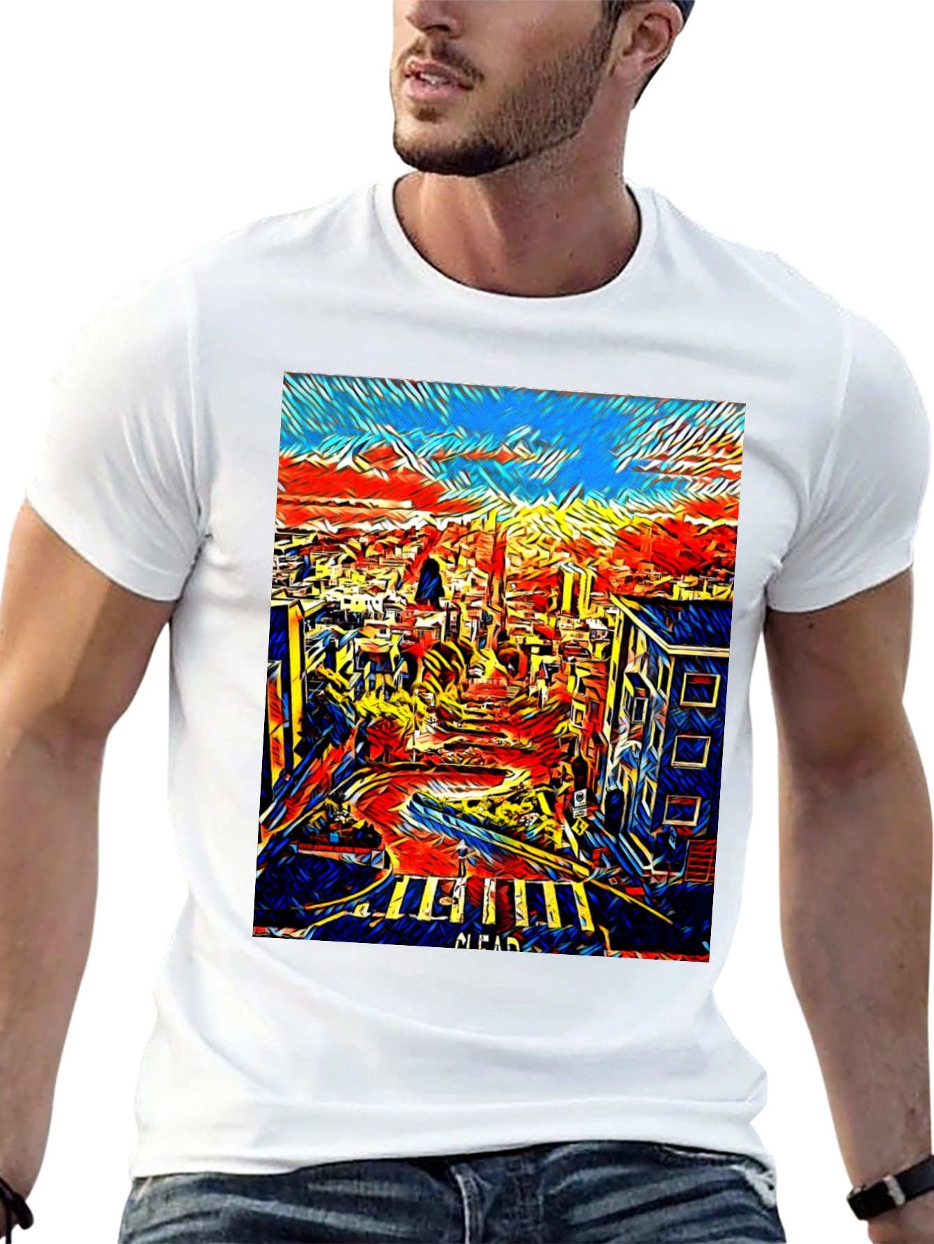 San Francisco Art T-Shirt - Cityscape Tee
