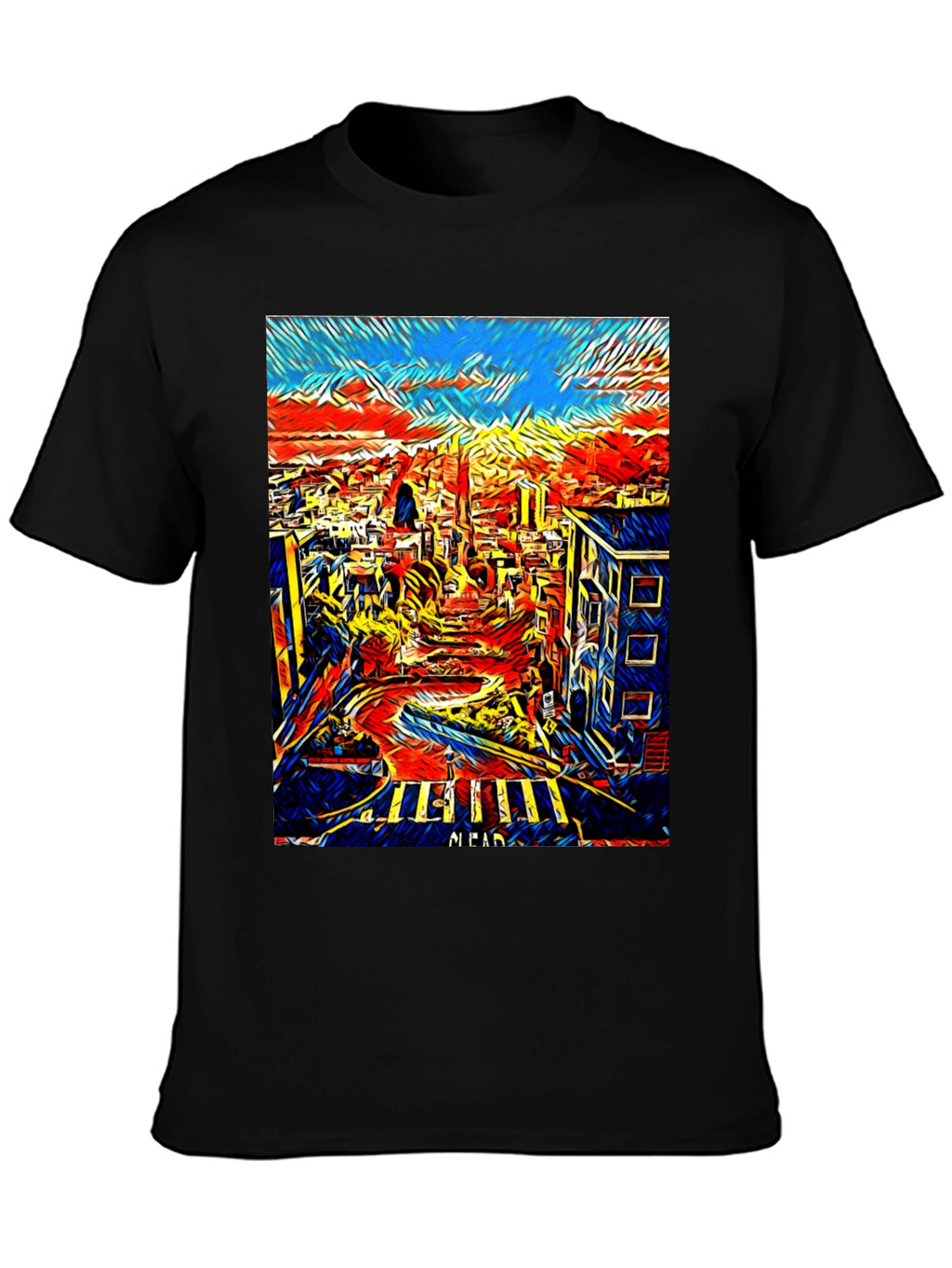San Francisco Art T-Shirt - Cityscape Tee
