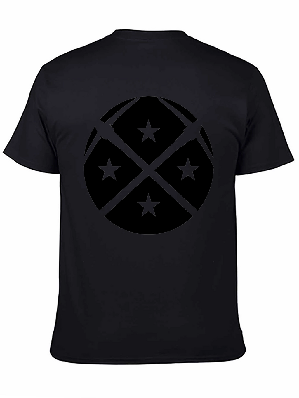Black Denver Pickaxes & Stars Graphic T-Shirt