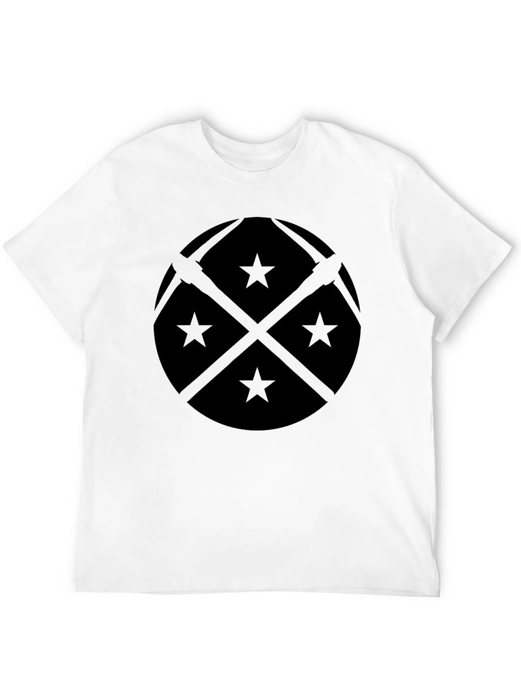 Black Denver Pickaxes & Stars Graphic T-Shirt