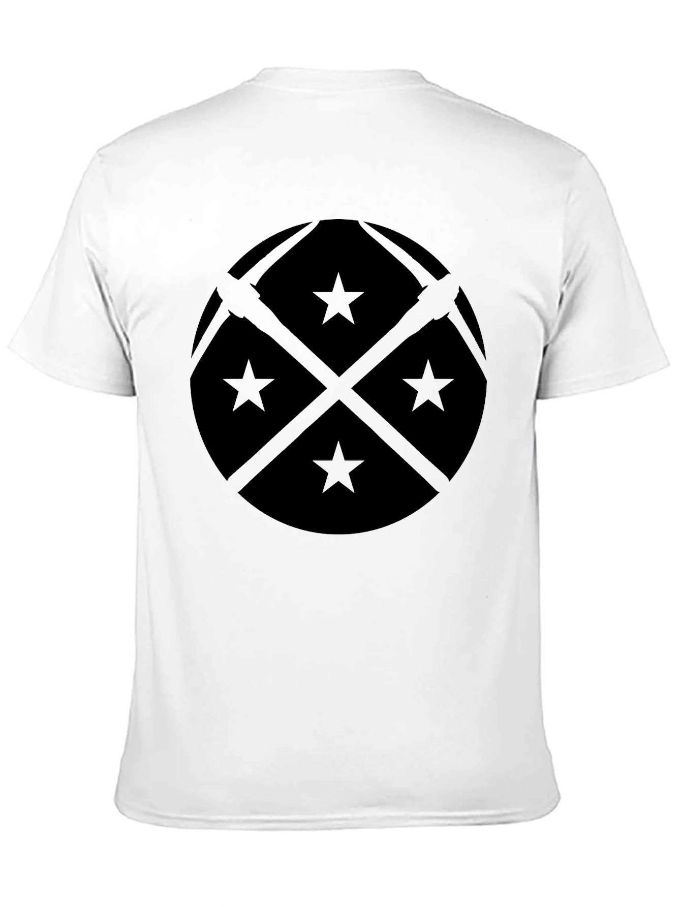 Black Denver Pickaxes & Stars Graphic T-Shirt