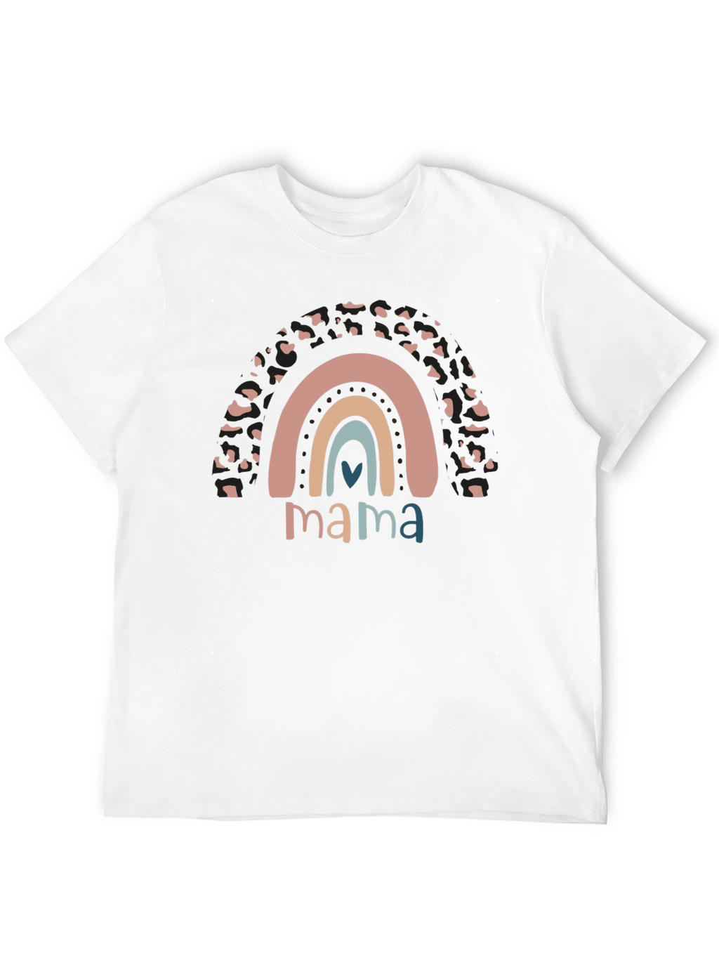 Mama Rainbow Graphic Tee - Stylish Mom Apparel