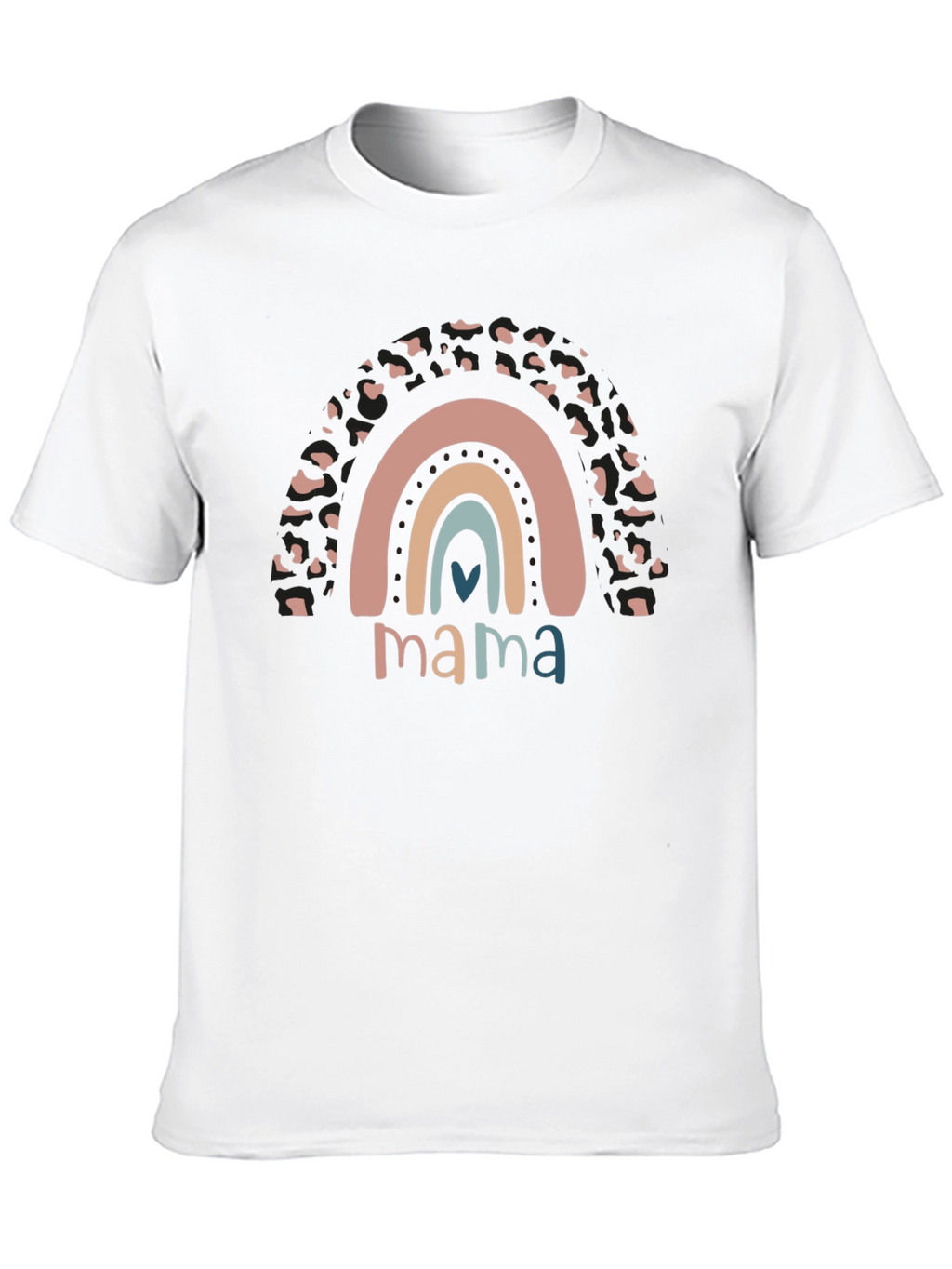 Mama Rainbow Graphic Tee - Stylish Mom Apparel