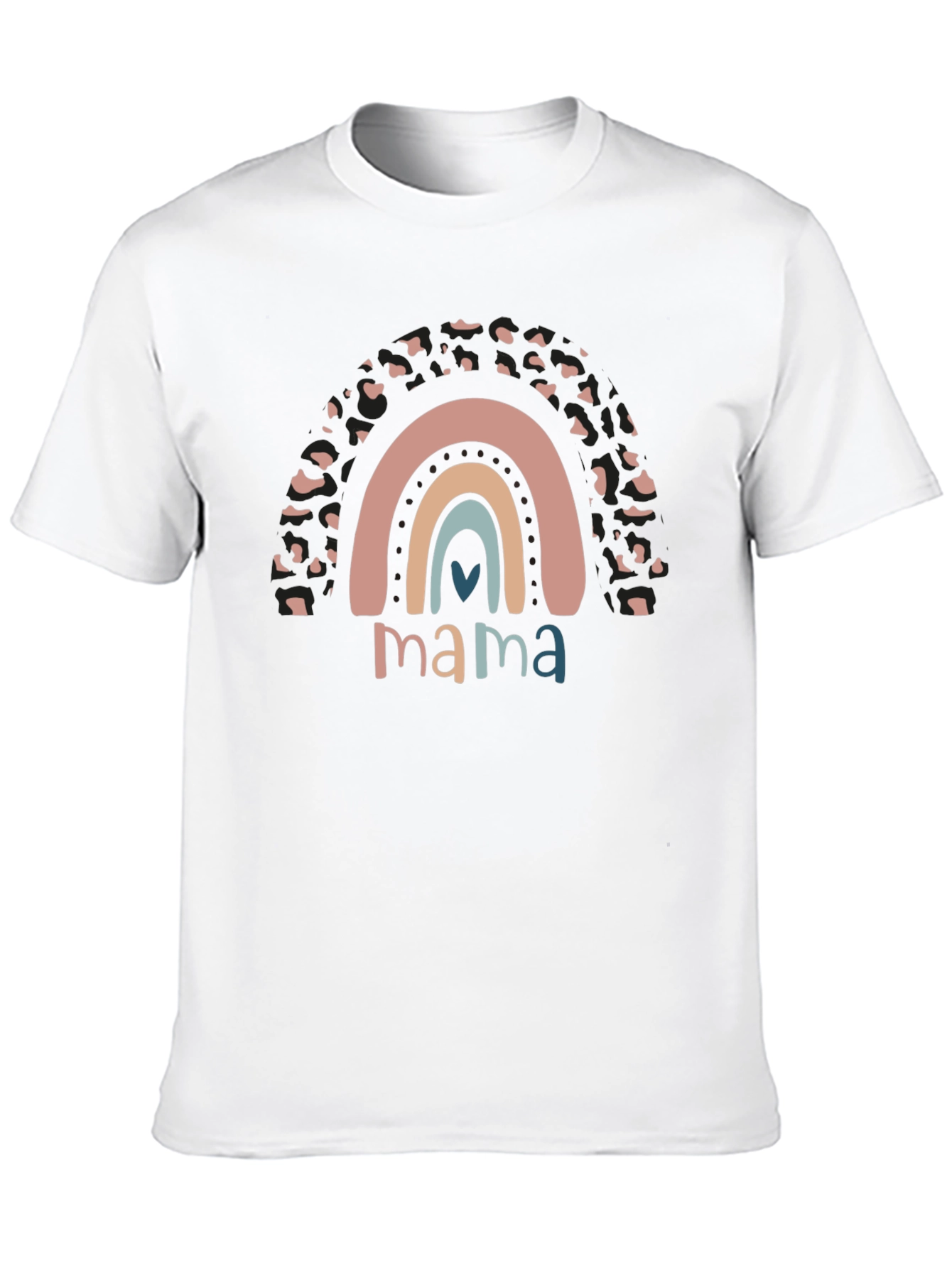 Mama Rainbow Graphic Tee - Stylish Mom Apparel
