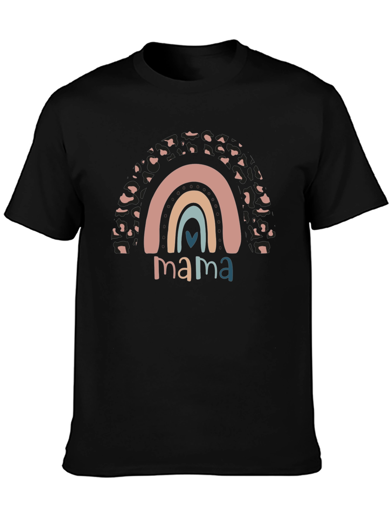 Mama Rainbow Graphic Tee - Stylish Mom Apparel