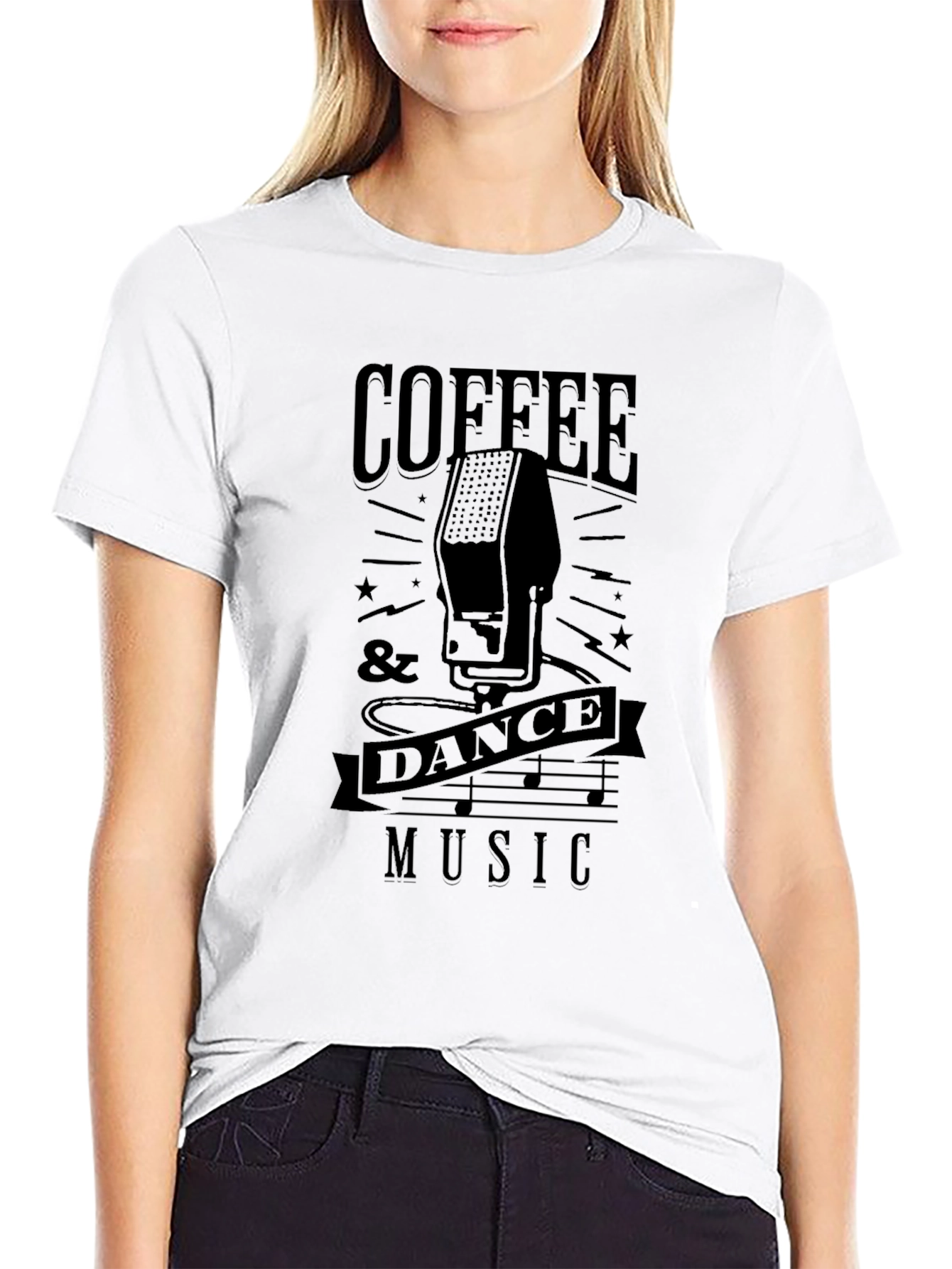Coffee & Dance Music Graphic Tee