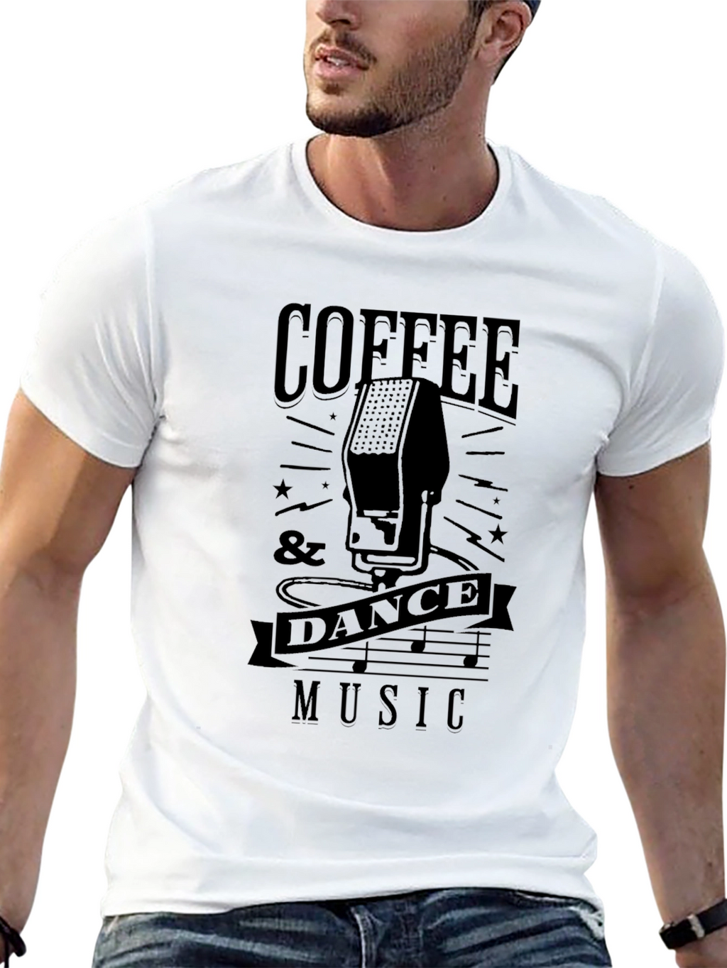 Coffee & Dance Music Graphic Tee