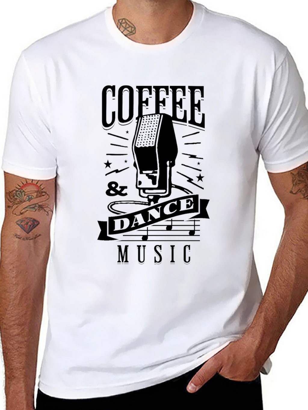 Coffee & Dance Music Graphic Tee
